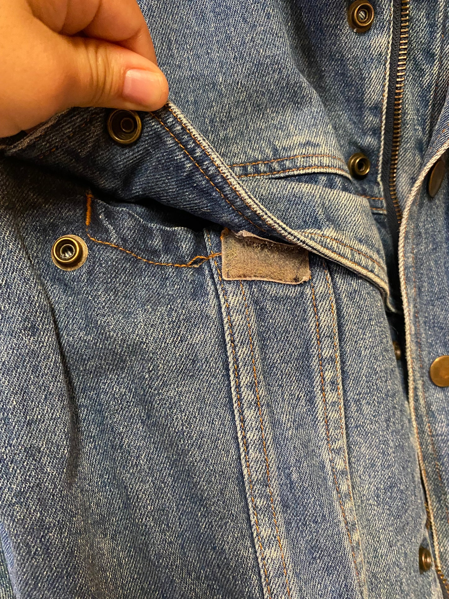 Supplies Denim Zip Up Jacket