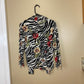 Heavenly Animal Print Floral Blouse