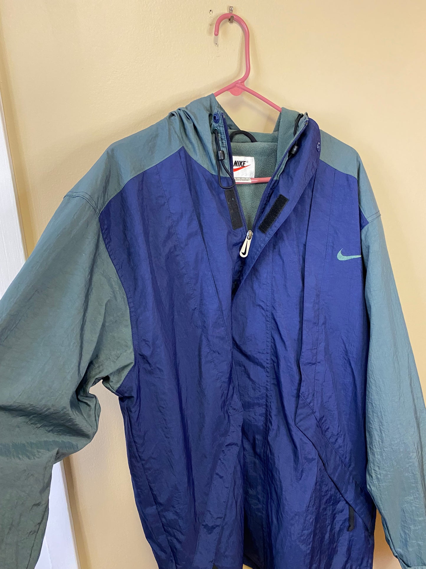 Nike Orange Check Coat