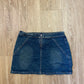 Blue Asphalt Mini Skirt