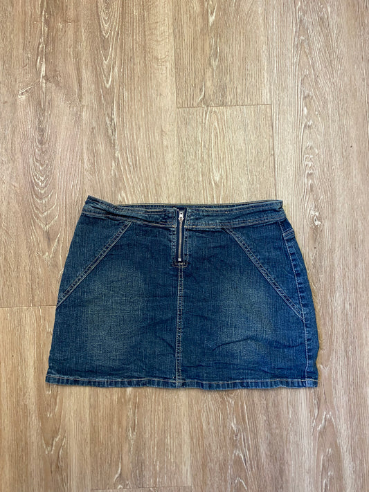 Blue Asphalt Mini Skirt