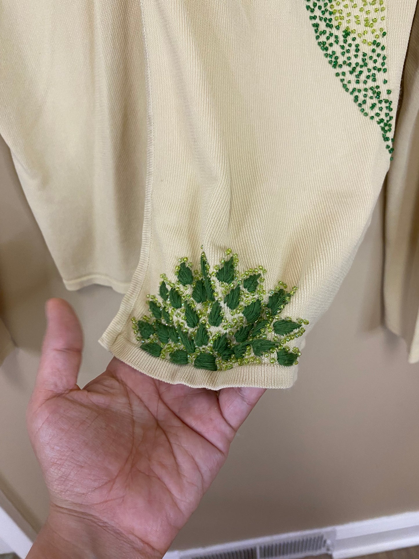 Dimension Beaded Cardigan
