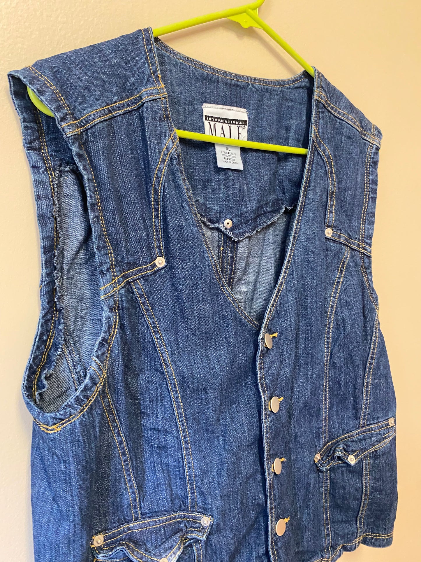 International Male Denim Vest