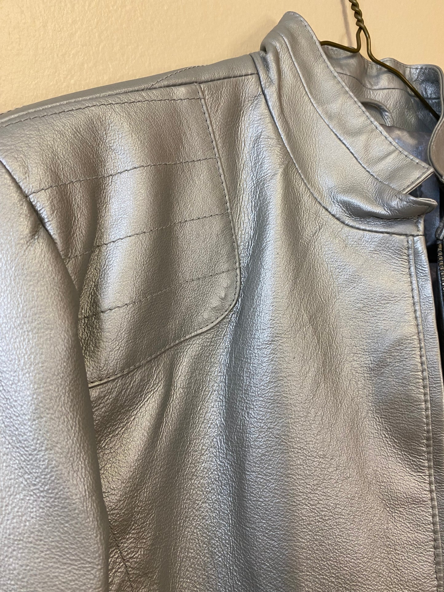 John Paul Richard Silver Moto Jacket