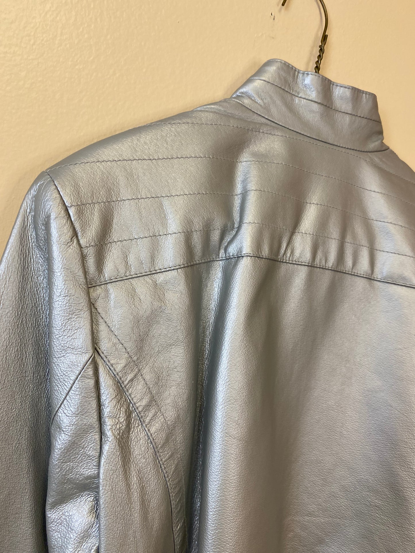 John Paul Richard Silver Moto Jacket