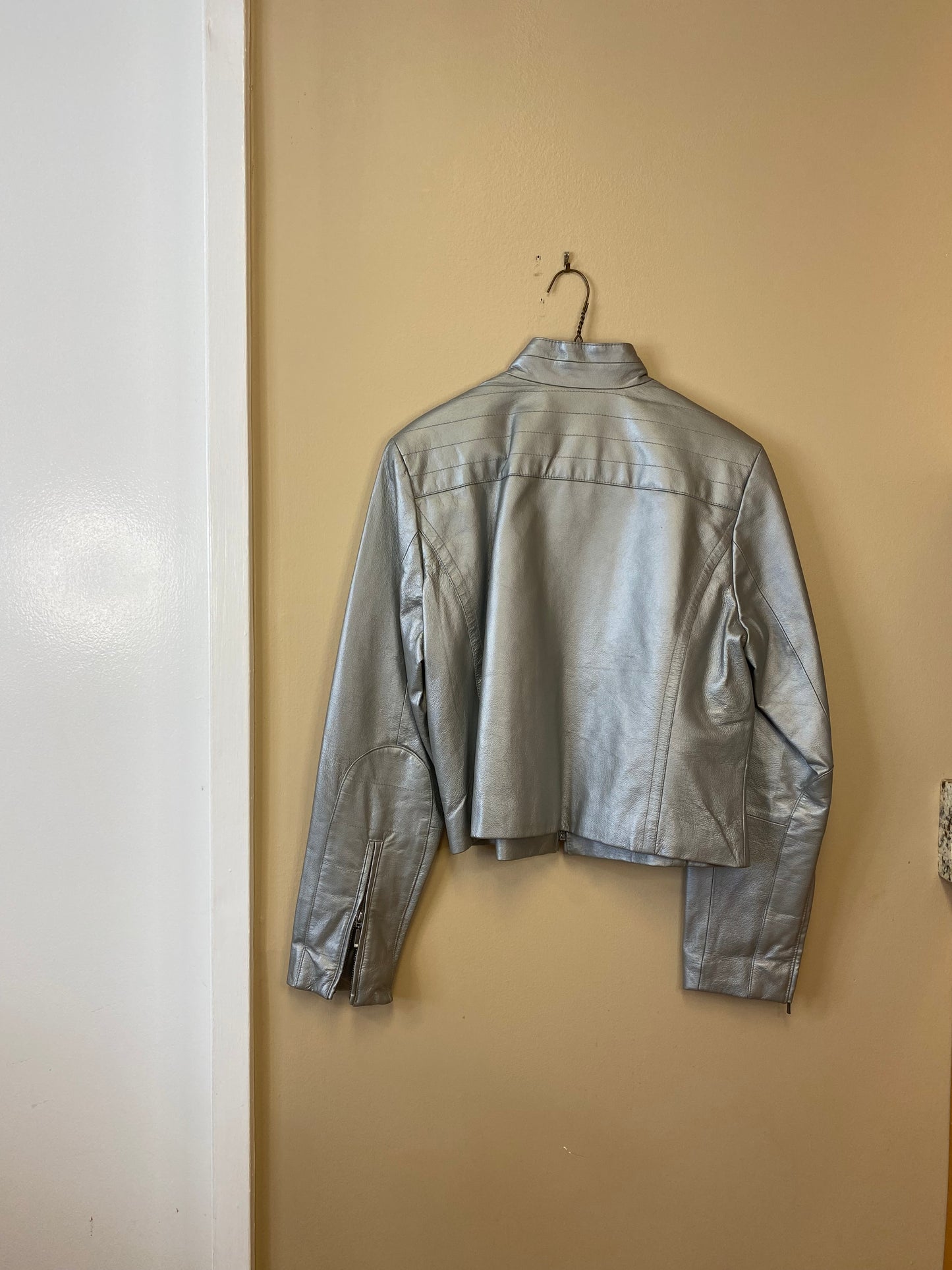 John Paul Richard Silver Moto Jacket