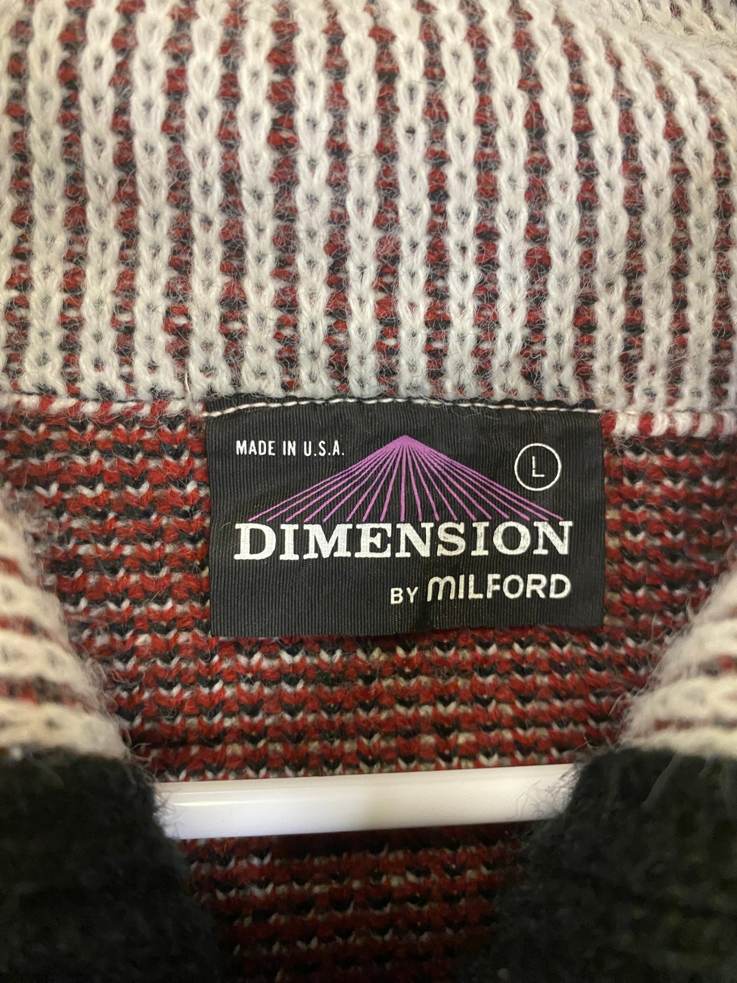 Dimensions by Milford Zip Up Sweater