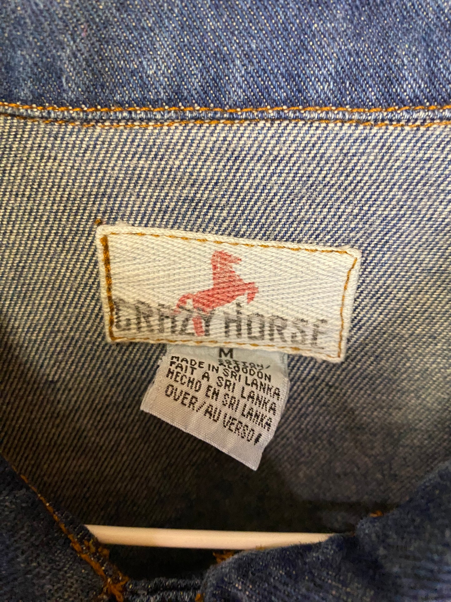 Crazy Horse Denim Trench Jacket Midi Length