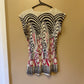 Milano Abstract Accordion Blouse
