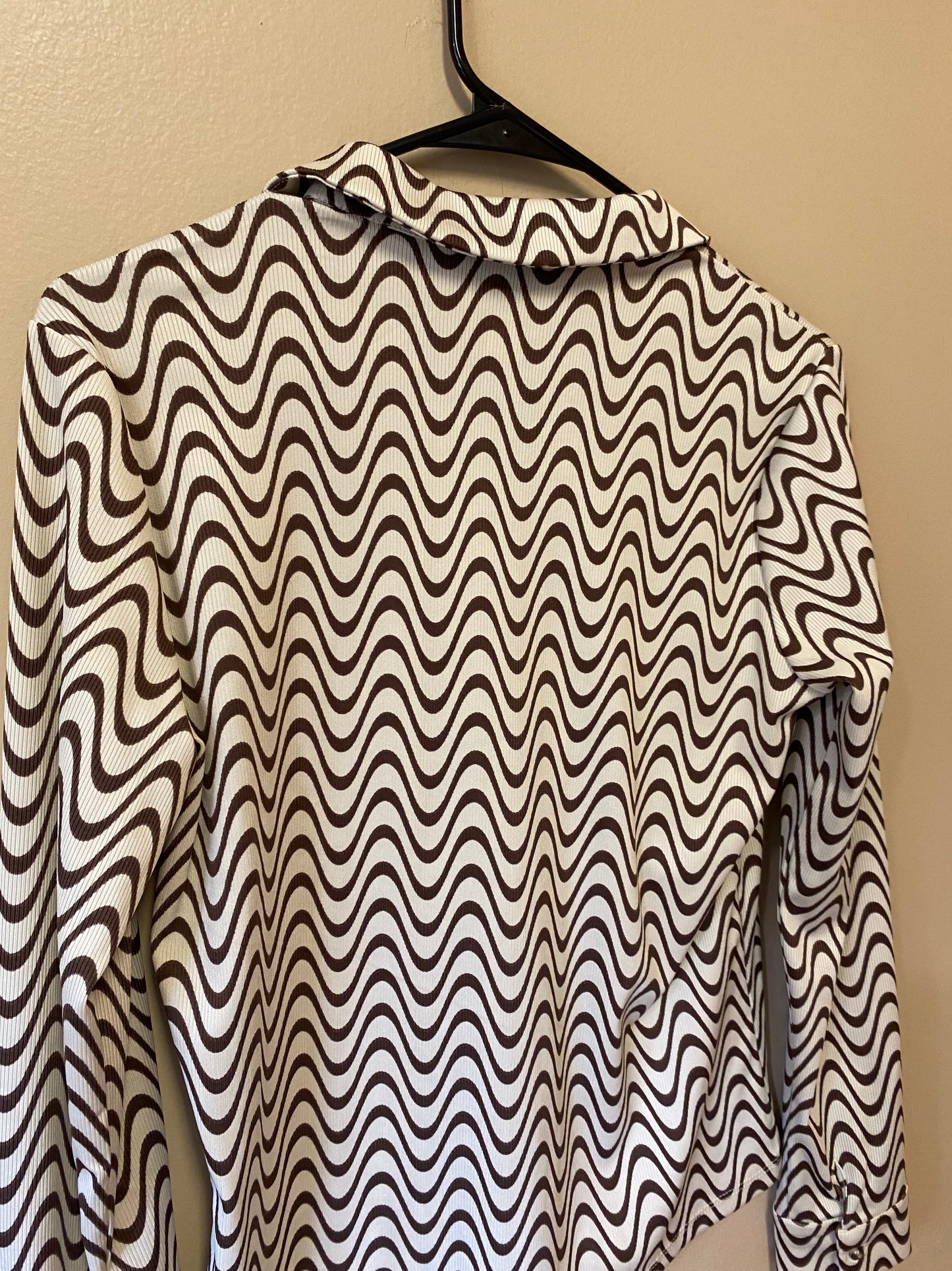 Industry Squiggle Long Sleeve Button up