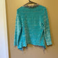 Untagged Shiny Velour Cardigan