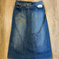 Ashley Stewart Maxi Denim Skirt