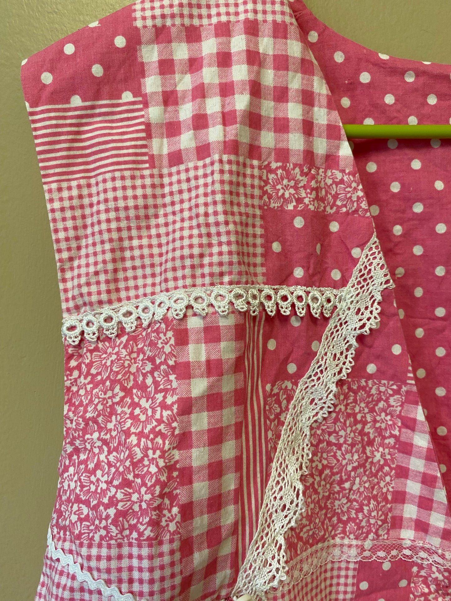 Pink Patchwork Vest