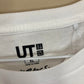 Kaws Uniqlo Logo T-Shirt White Japanese Sizing
