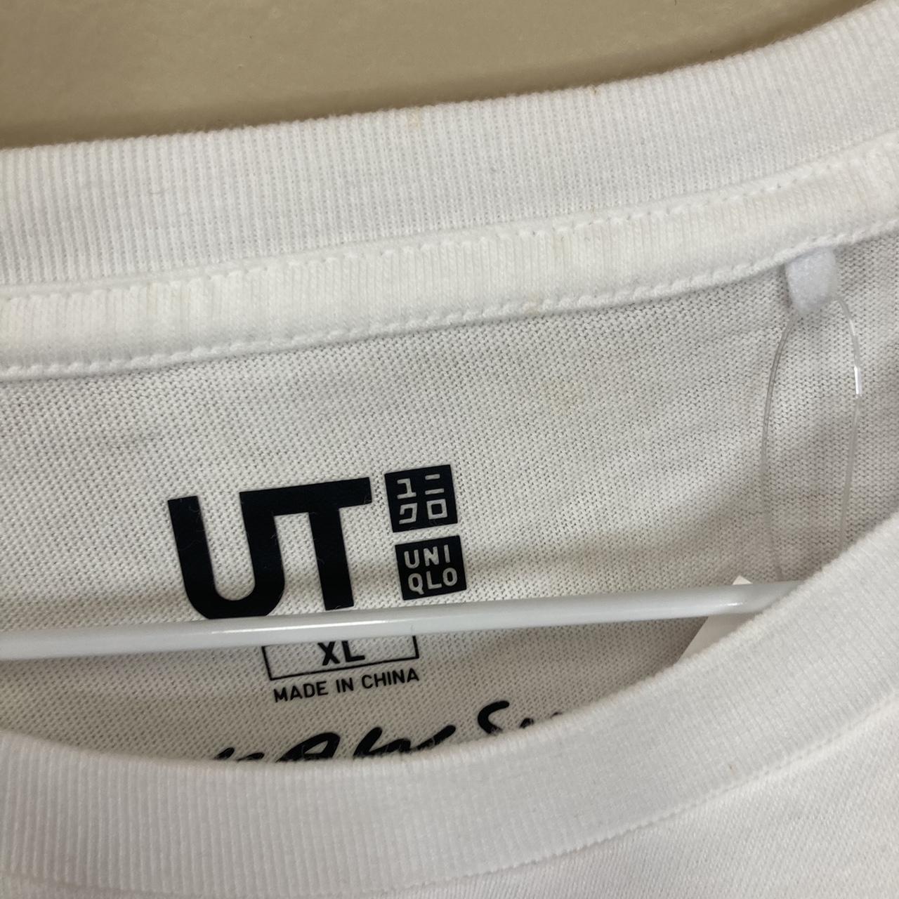 Kaws Uniqlo Logo T-Shirt White Japanese Sizing