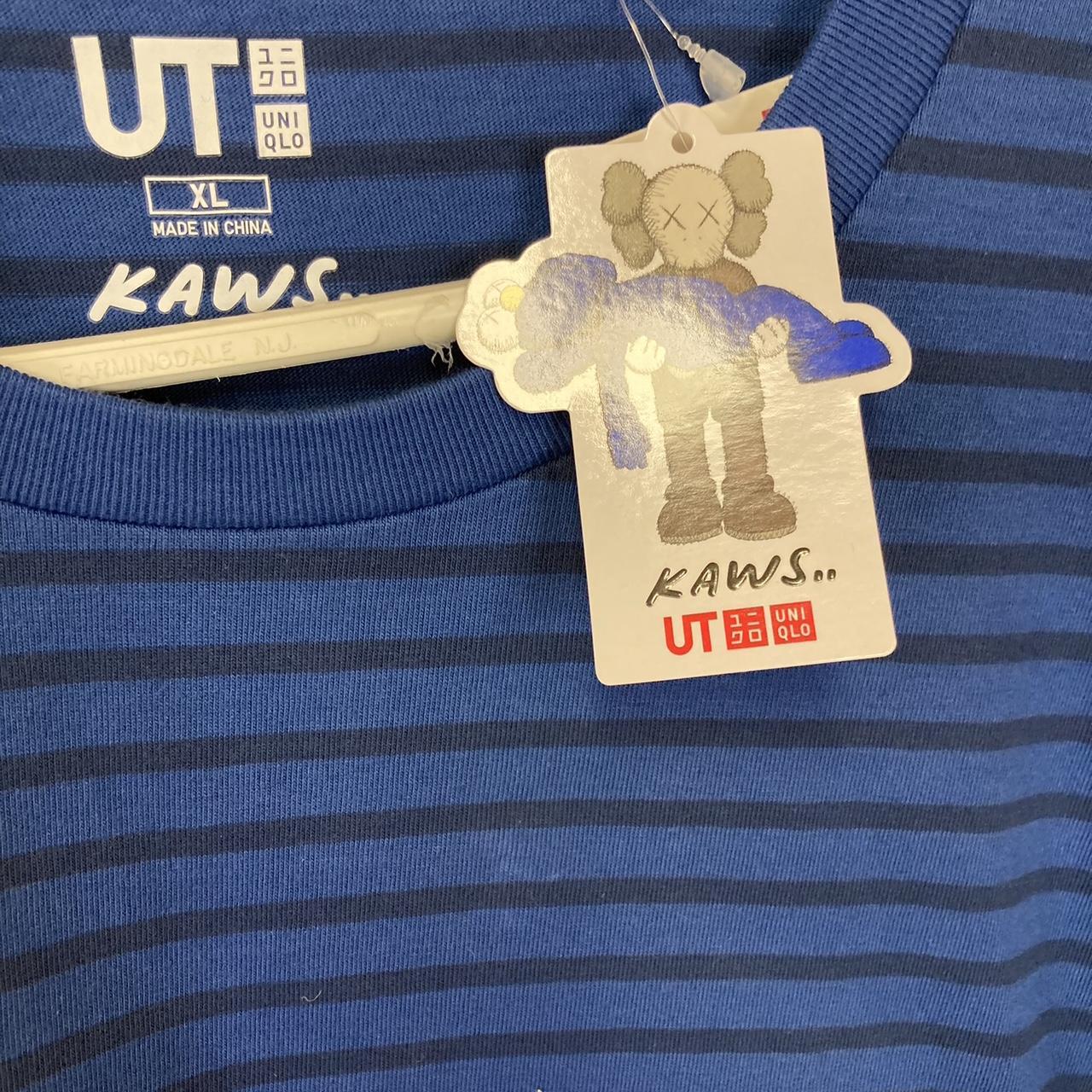 Kaws Uniqlo BFF Striped T-Shirt