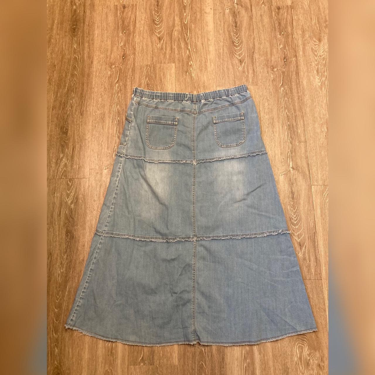 Style J Denim Maxi Skirt