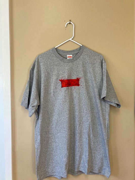 Supreme Ralph Steadman Box Logo T-Shirt Grey