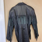 Les Magram Collection Leather Fringed Jacket