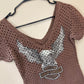 Celebrity Dupe Harley Davidson Cut Out Top