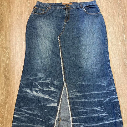 Crest Jeans Maxi Denim Skirt