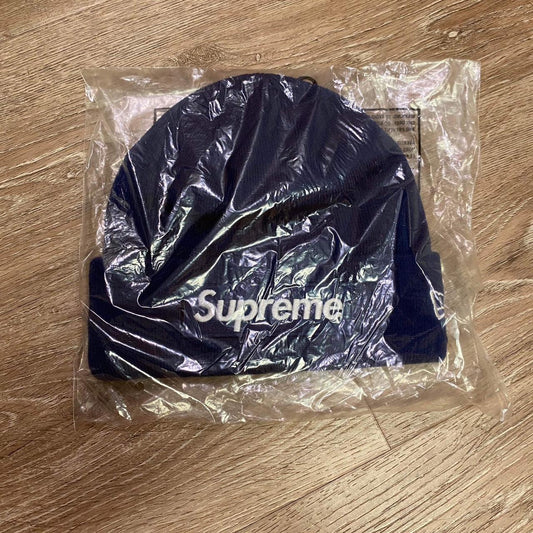 Supreme Navy Box Logo Beanie