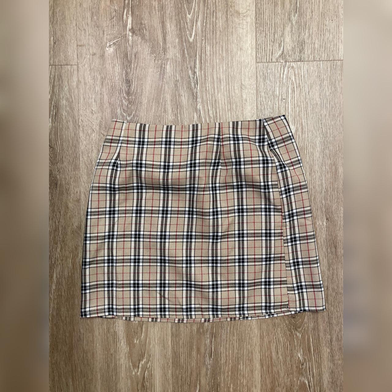 Nasty Gal Plaid Mini Skirt