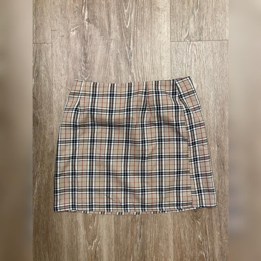 Nasty Gal Plaid Mini Skirt