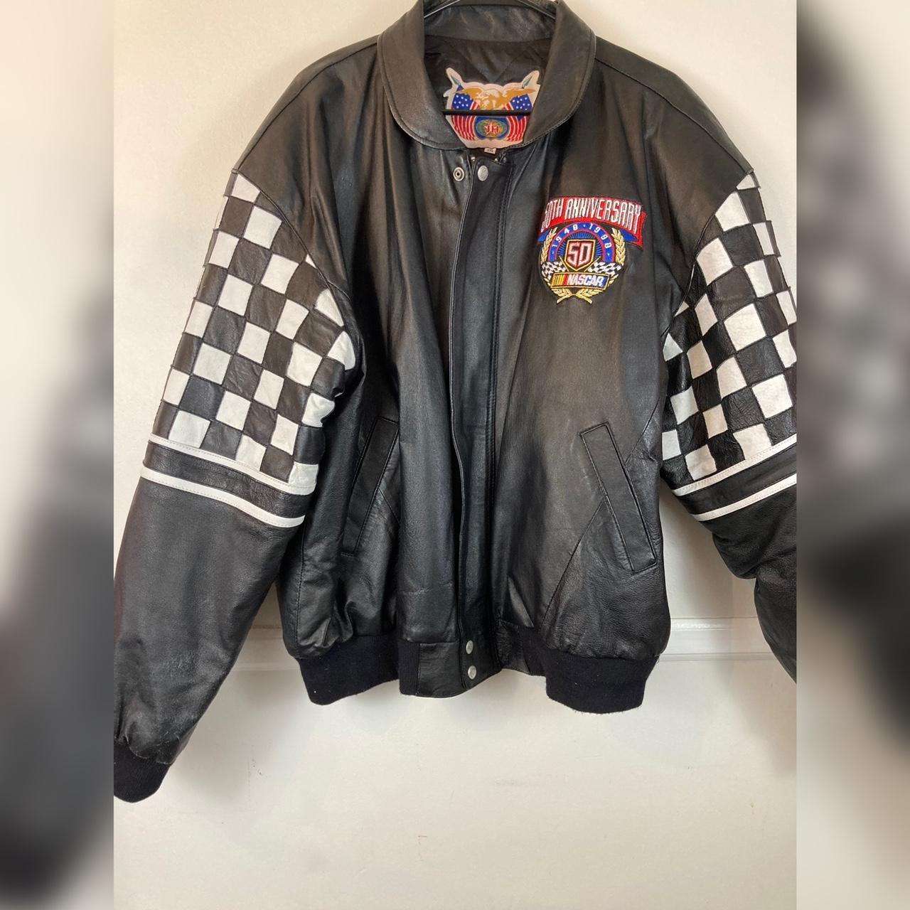 Jeff Hamilton 50th Anniversary Nascar Leather Jacket