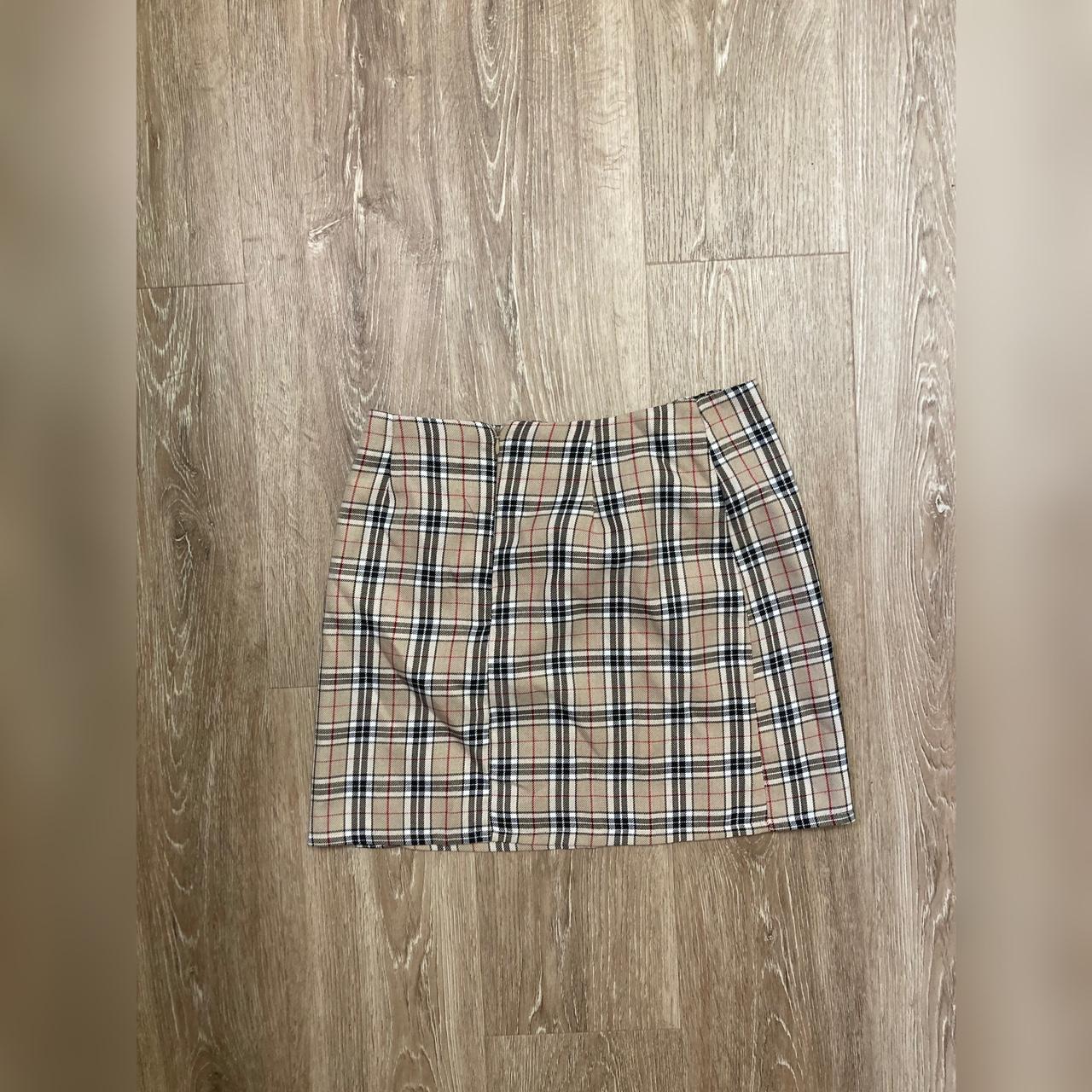 Nasty Gal Plaid Mini Skirt