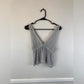 Subdued Silver Sheer Blouse