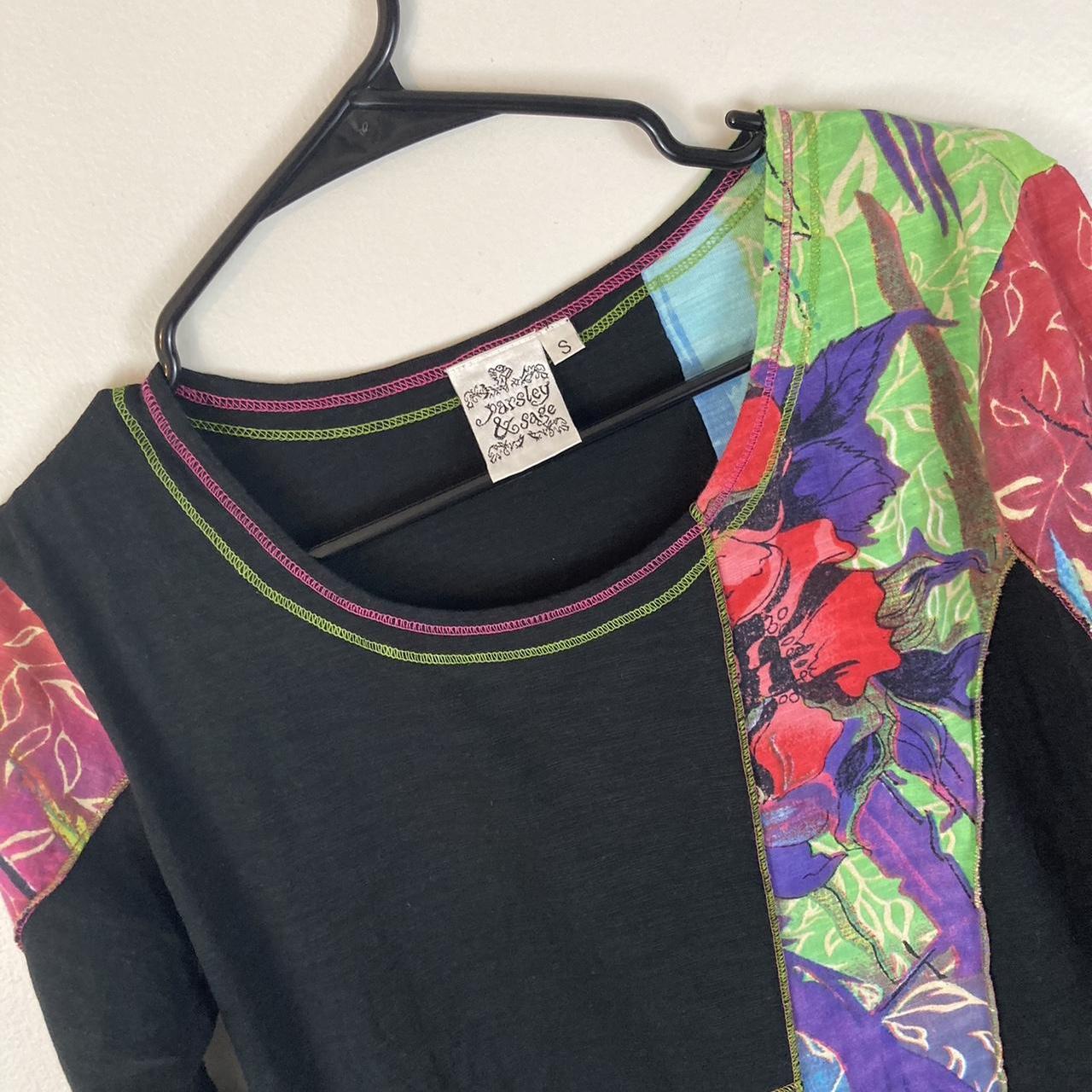 Parsley and Sage Floral Patchwork Shirt