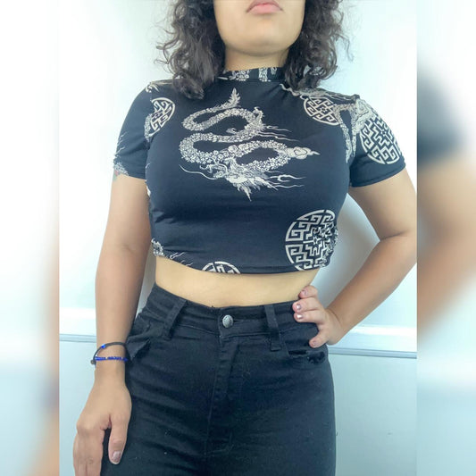 Timing Dragon Crop Top
