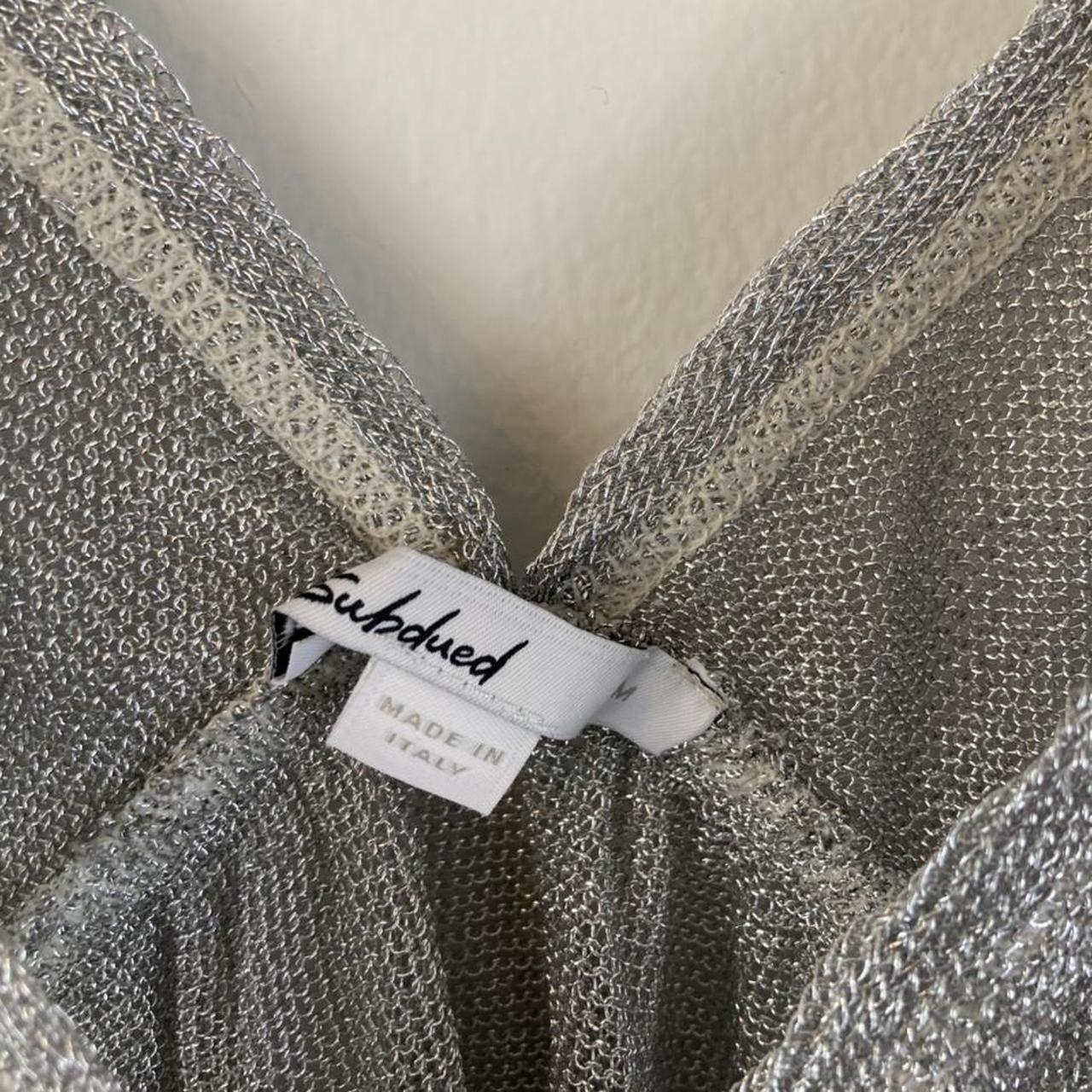 Subdued Silver Sheer Blouse