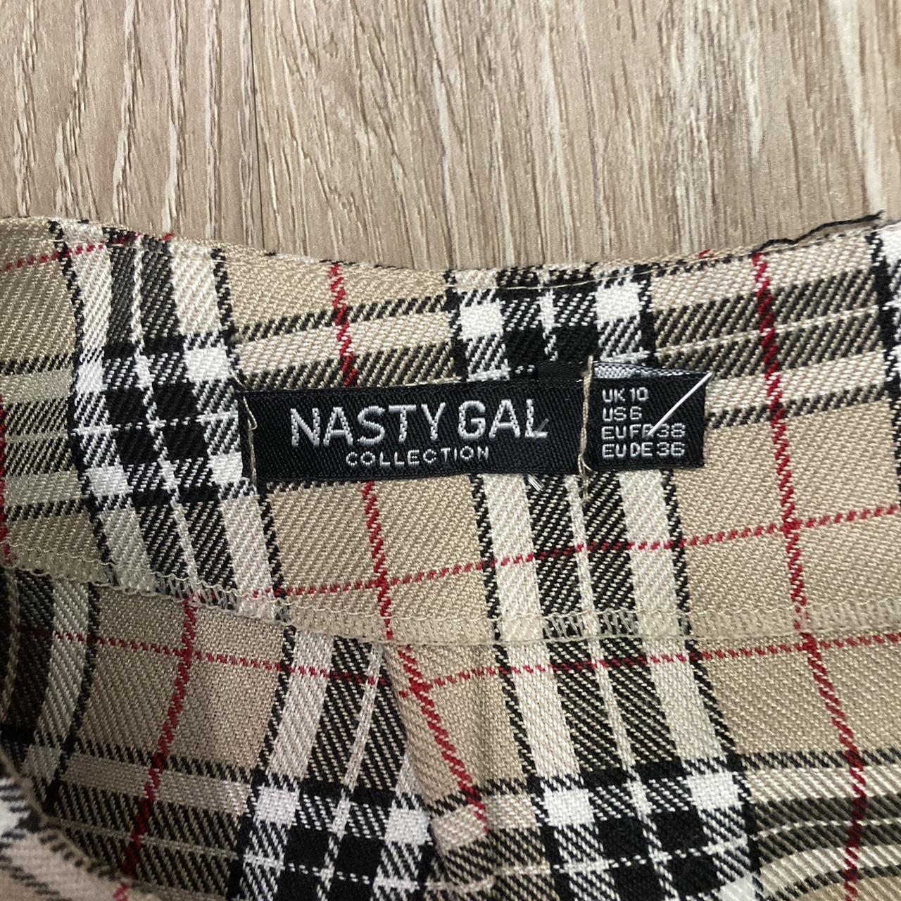 Nasty Gal Plaid Mini Skirt