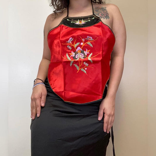 Silk Halter Top